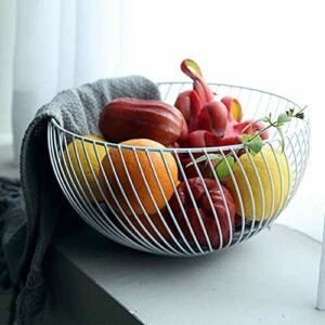 Cesta de frutas, verduras de frutas, huevo, soporte de almacenamiento para encimera de cocina, diseño de alambre de acero inoxidable.