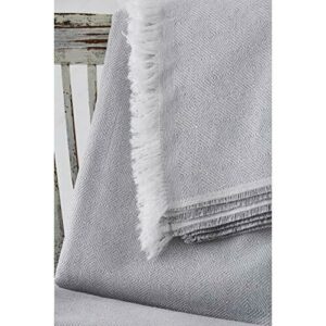 Textilhome - Funda Multiusos Foulard Cubre Cama Dante - 230x285 cm - para Funda Sofa 3 Plazas, Protector Cubre Sofa. Color Perla