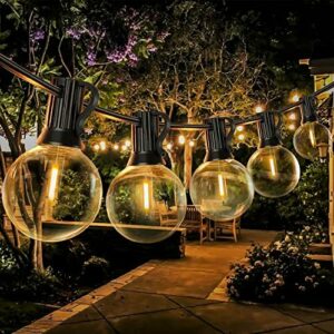 Casa Luces Decoración para Jardín 10.85M 60 LED Guirnalda Luminosa Impermeable Bodas Qedertek Guirnaldas Luces Exterior Solar Colores Cadena de Bola Cristal Luz para Exterior 