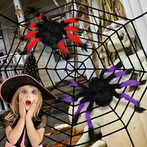 balnore Decoración araña Halloween, Araña Halloween, Telaraña Decor aterradora Decoraciones de Fiesta de Halloween
