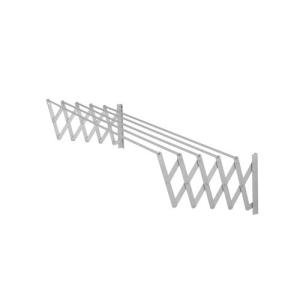 Tendedero barras extensible para pared de aluminio de 13x161x3 cm