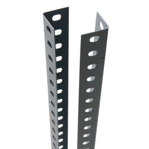 Perfil en ángulo para estanteria acero gris 4x250 cm con tornillos