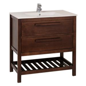 Mueble de baño amazonia marrón 80 x 45 cm