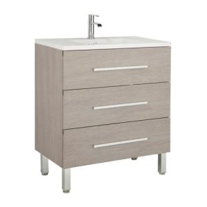 Mueble de baño madrid roble gris 70 x 45 cm