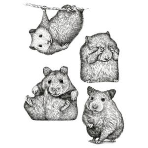 Stickers infantil para rodapiés mini ratones