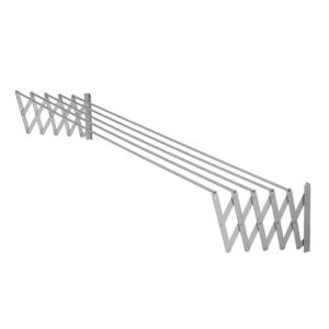 Tendedero barras extensible para pared de aluminio de 13x181x3 cm