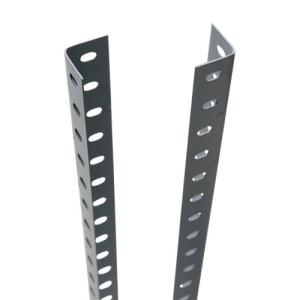 Perfil en ángulo acero gris 3,5x200 cm montaje con tornillos
