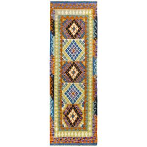 Alfombra pasillera lana kilim herat multicolor rectangular 80x250cm