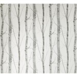 Papel pintado vinílico naturaleza bosque gris