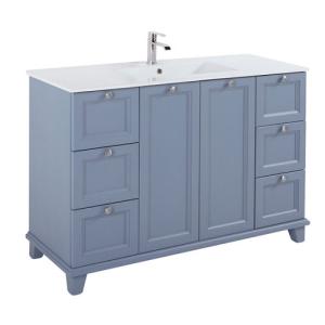 Mueble de baño unike azul 125 x 48 cm
