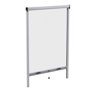 Mosquitera enrollable color plata para ventana de 140x140 cm (ancho x alto)