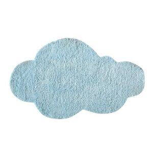 Alfombra de nube de pelo azul 60×100