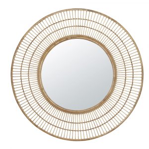 Espejo redondo de bambú D. 99