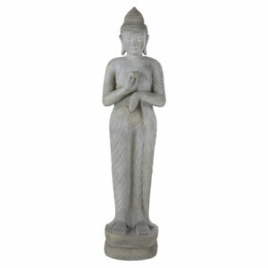 Estatua de jardín de buda gris blanca Alt. 158