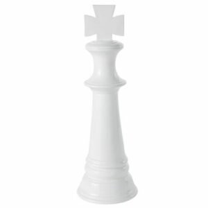 Estatua rey de ajedrez blanco Alt.70