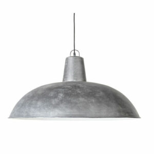 Lámpara de techo de metal gris con efecto envejecido
