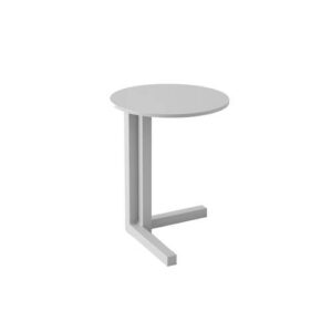Mini mesa auxiliar aluminio gris