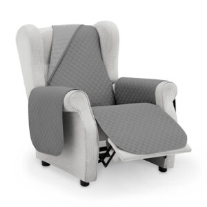 Protector cubre sillón acolchado  55 cm   gris oscuro  gris claro