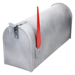 US buzón de correo, bandera erigible y soporte de pared, aluminio
