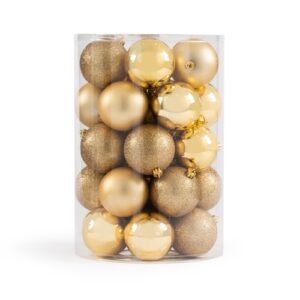 Conjunto de 34 bolas de Navidad doradas, Caspar