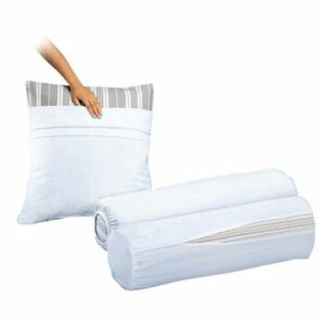 Lote de 2 fundas protectoras para almohadas de cretona de algodón puro