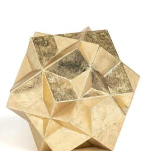 Escultura de poliedro de poliresina Lympo