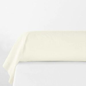 Funda para almohada larga de percal de algodón lavado, Toscane