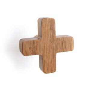 Colgador con forma de cruz de madera maciza, Lucrece