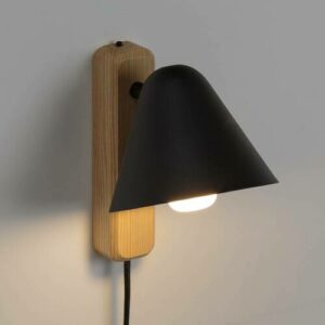 Lámpara de pared en madera y metal, Cotapi