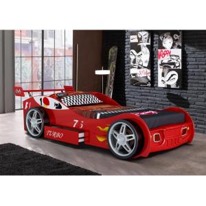 Cama coche RUNNER con cajón - 90x200 cm - Rojo