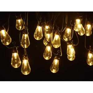Guirnalda luminosa RUBEN - PVC - 20 bombillas - negro - 29,5m de largo
