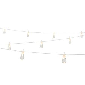 Guirnalda luminosa RUBEN - PVC - 20 bombillas - blanco - 14,5m de largo