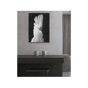 Lienzo enmarcado BIRDI - 50 x 70 x 2,5 cm - negro y blanco