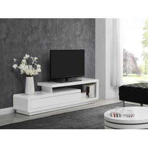 Mueble TV ARTABAN - 2 cajones - MDF lacado - Blanco