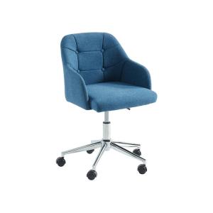 Silla de escritorio MISSOURI - Tela - Azul - Altura ajustable