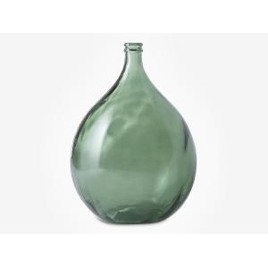 Jarrón damajuana de cristal reciclado 34L SILICE - Verde olive